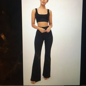 Black two piece pant set